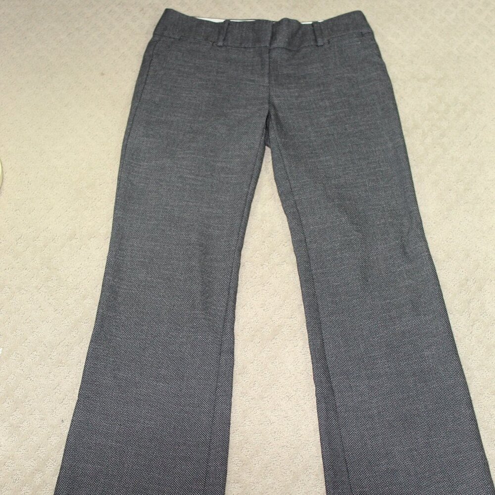 Loft Marisa Women's Size 0 Navy Blue with White Dots Pants